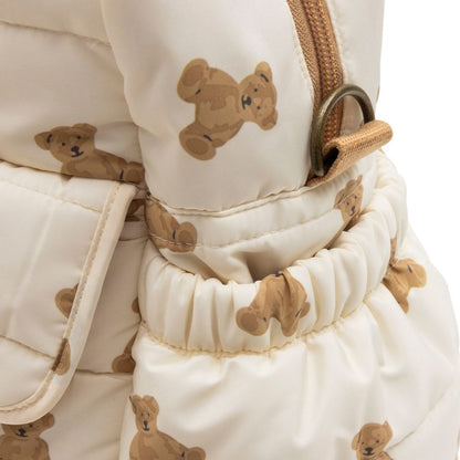 Jollein Sac à langer Mini Teddy Bear Marron/Blanc