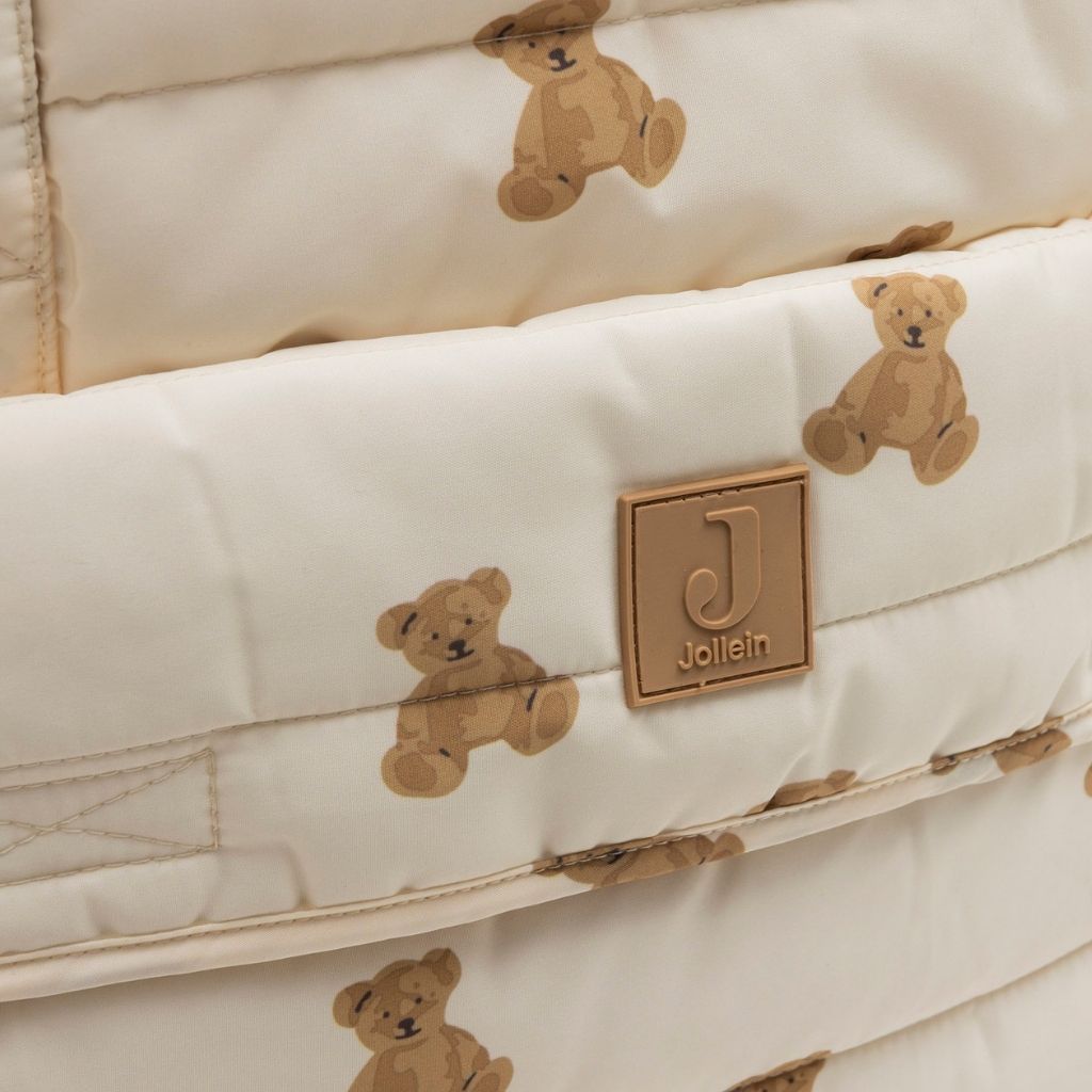 Jollein Sac à langer Mini Teddy Bear Marron/Blanc