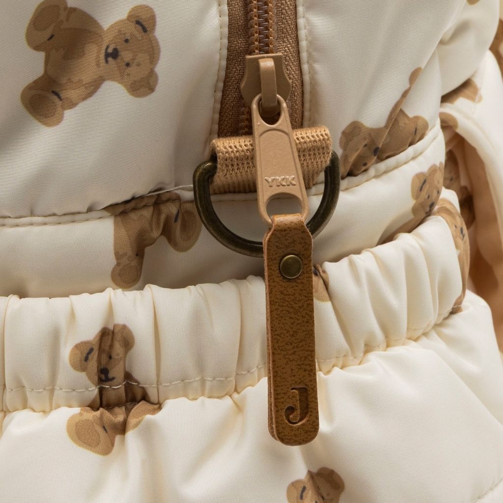 Jollein Sac à langer Mini Teddy Bear Marron/Blanc