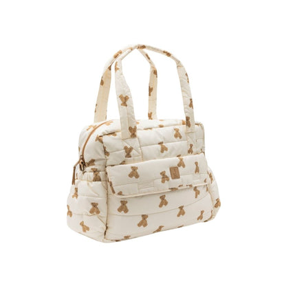 Jollein Sac à langer Mini Teddy Bear Marron/Blanc