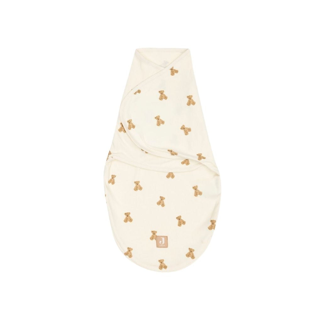 Jollein Inbakerdoek Wrapper Mini Teddy Bear TOG 0,5 Beige 55 cm