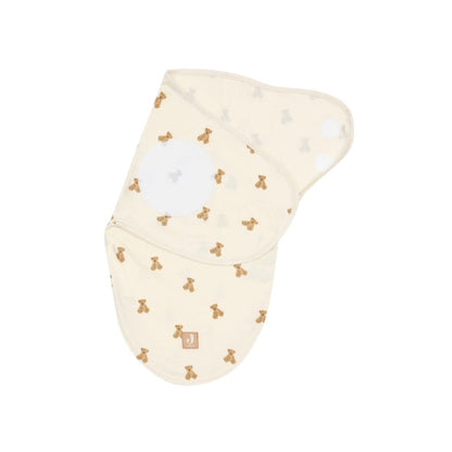 Jollein Inbakerdoek Wrapper Mini Teddy Bear TOG 0,5 Beige 55 cm