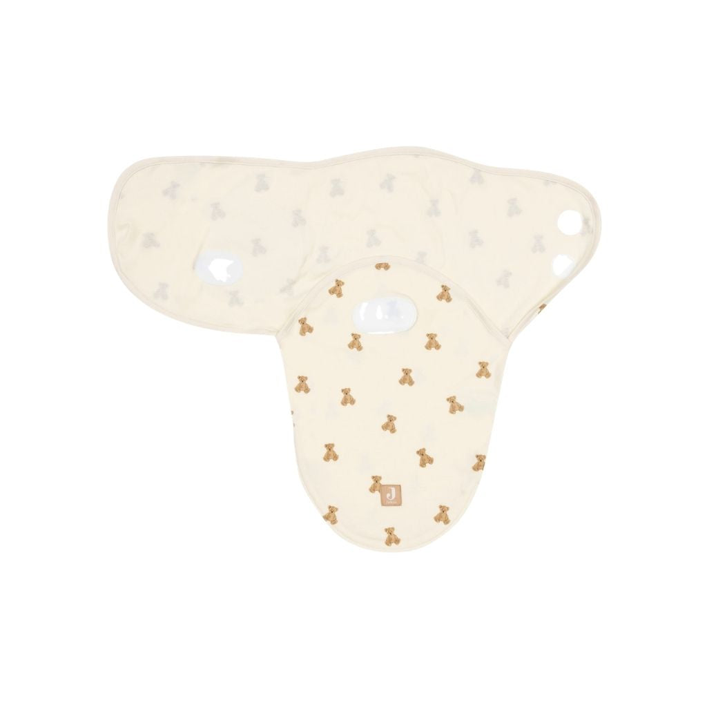 Jollein Inbakerdoek Wrapper Mini Teddy Bear TOG 0,5 Beige 55 cm