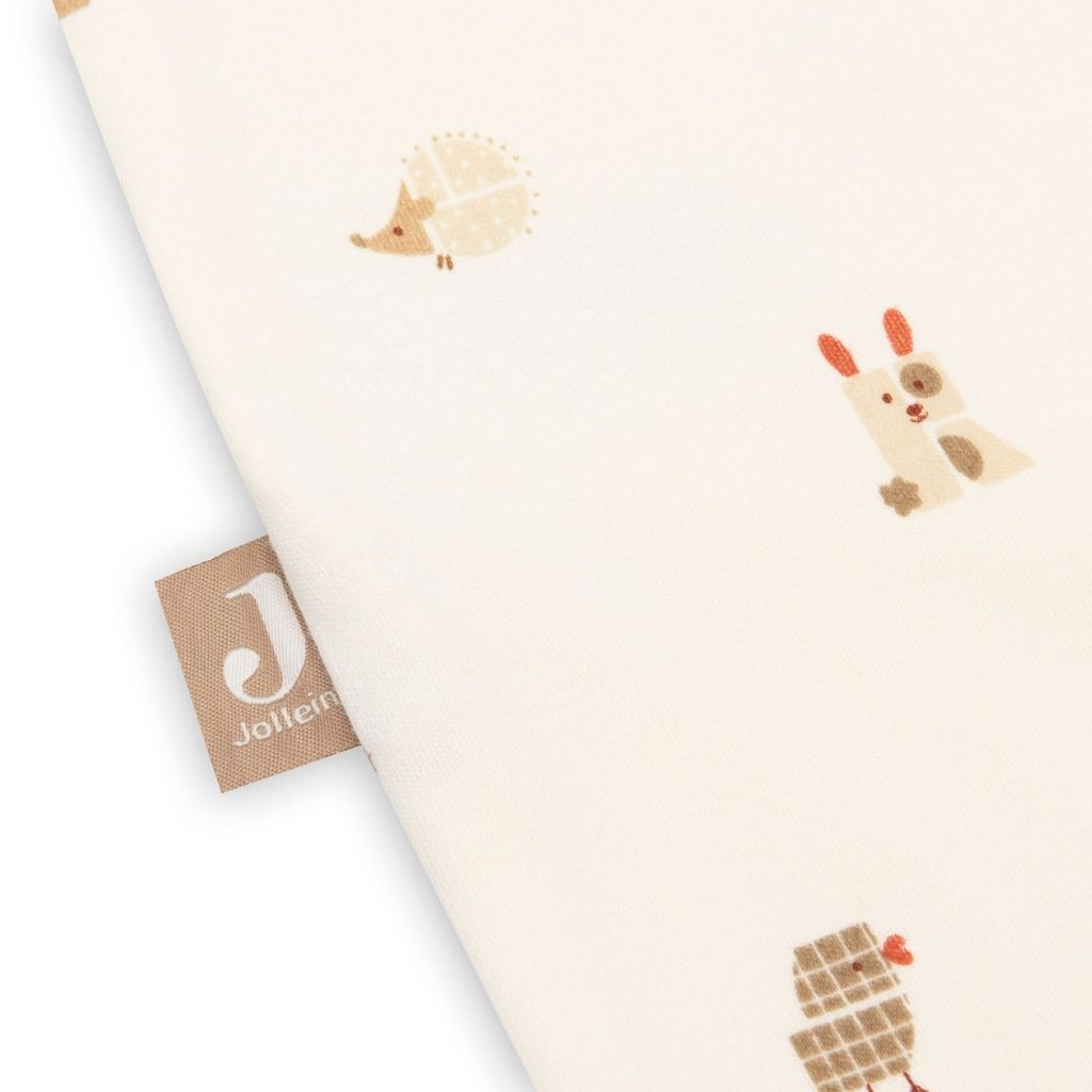 Jollein Sac de couchage d'été Animal Friends TOG 0,5 Beige 70 cm