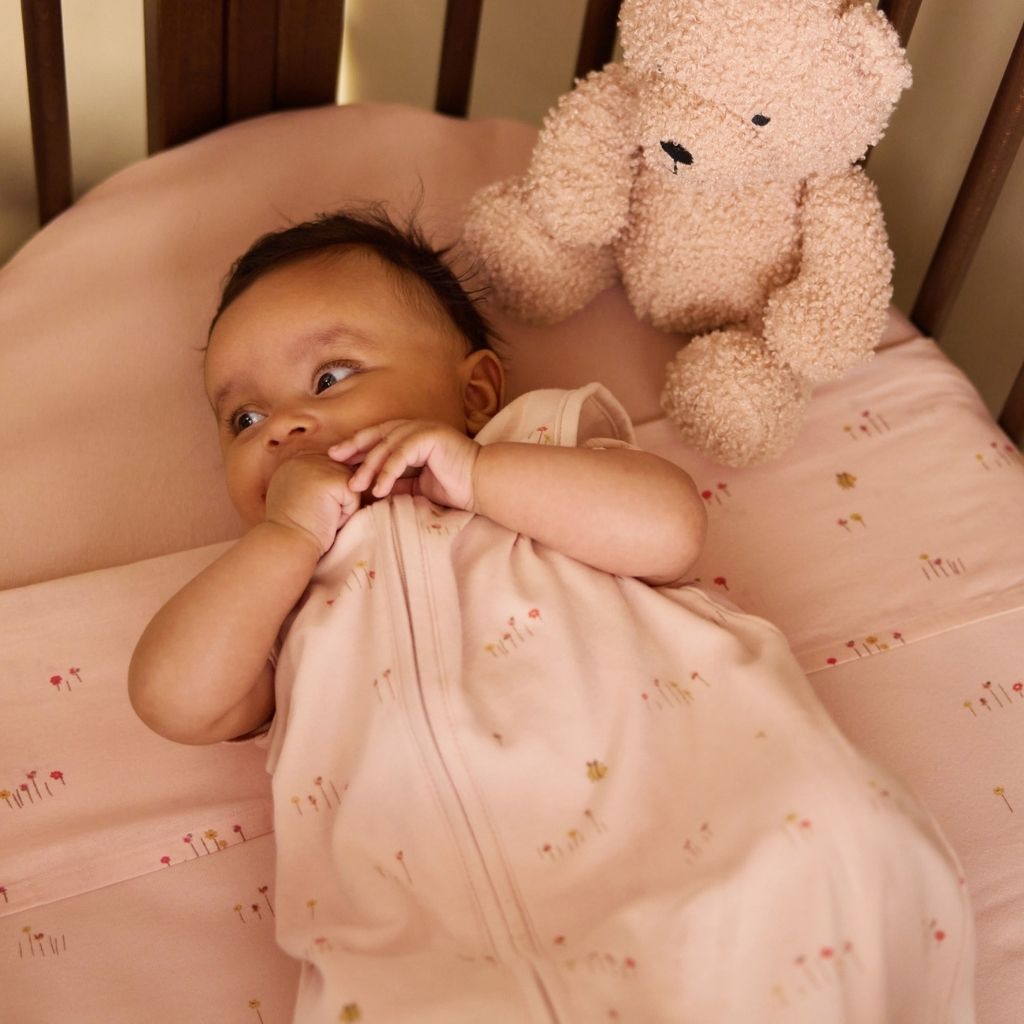 Jollein Sac de couchage Jersey Pretty Picnic Rose 70 cm