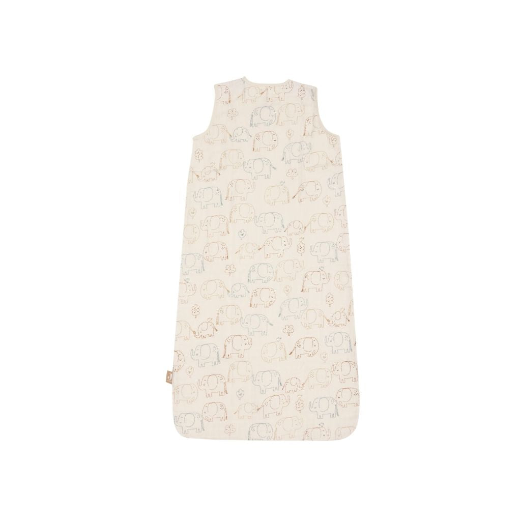 Jollein Zomerslaapzak Elephant Tales TOG 0,5 Beige 90 cm