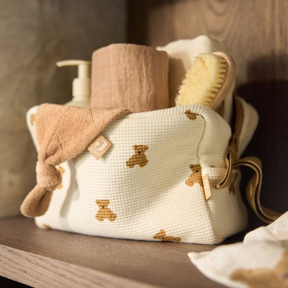 Jollein Trousse Mini Teddy Bear Little Waffle Beige