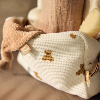 Jollein Trousse Mini Teddy Bear Little Waffle Beige