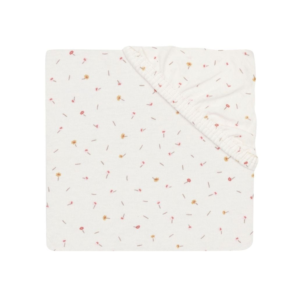 Jollein Hoeslaken Jersey Pretty Picnic Flower Drops Veelkleurig 60x120 cm
