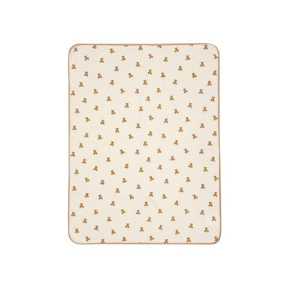 Jollein Deken Wieg Mini Teddy Bear Little Waffle Beige