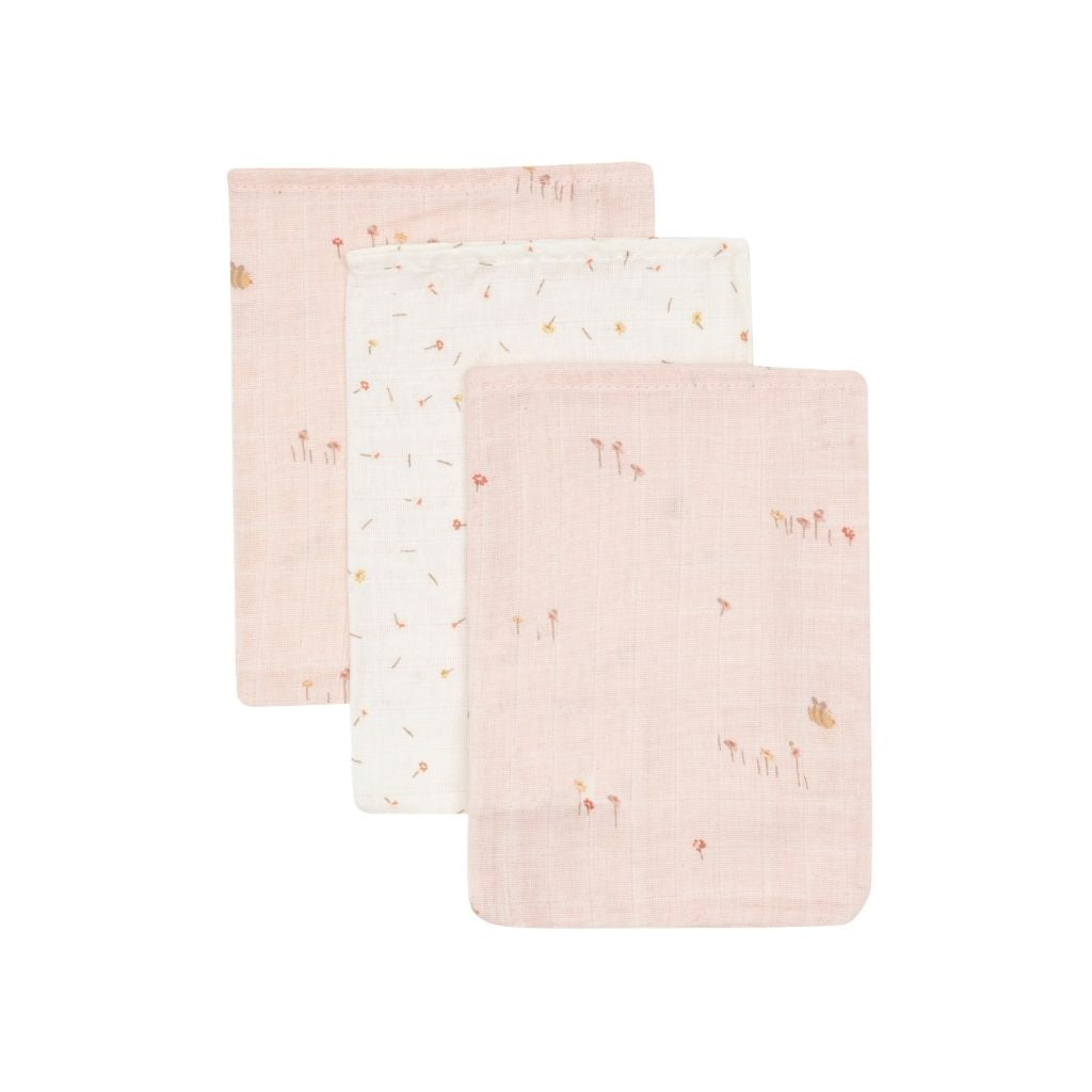 Jollein Hydrofiel Washandje Pretty Picnic – 3 stuks