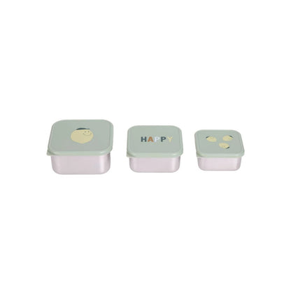 Lässig Brooddoos Stainless Steel Happy Fruits Lemon