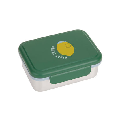 Lässig Boîte à tartines Stainless Steel Happy Fruits Lemon