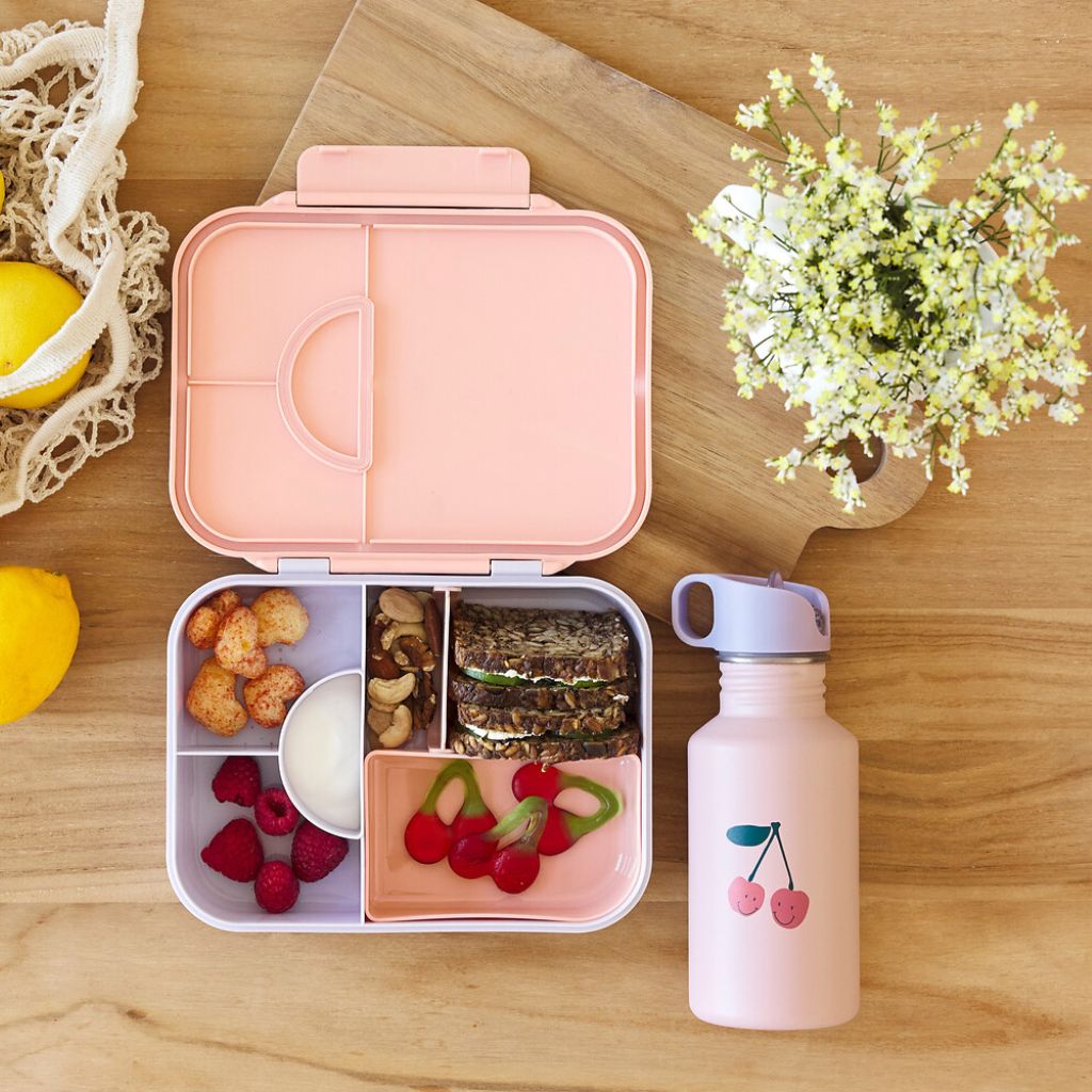 Lässig Drinkfles Stainless Steel Happy Fruits Cherry Pink 500 ml