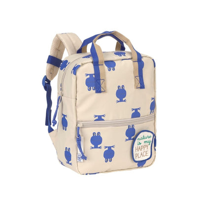 Lässig Rugzak Mini Square Happy Trails Frog Beige / Blue