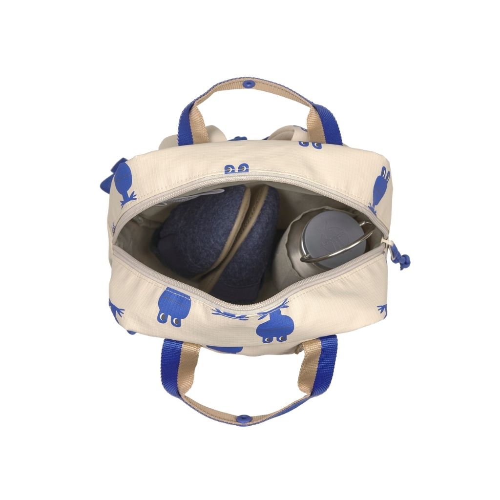 Lässig Rugzak Mini Square Happy Trails Frog Beige / Blue