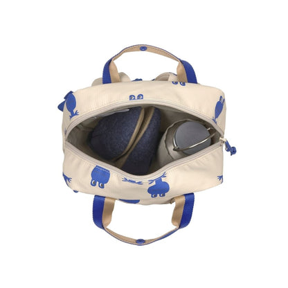 Lässig Rugzak Mini Square Happy Trails Frog Beige / Blue