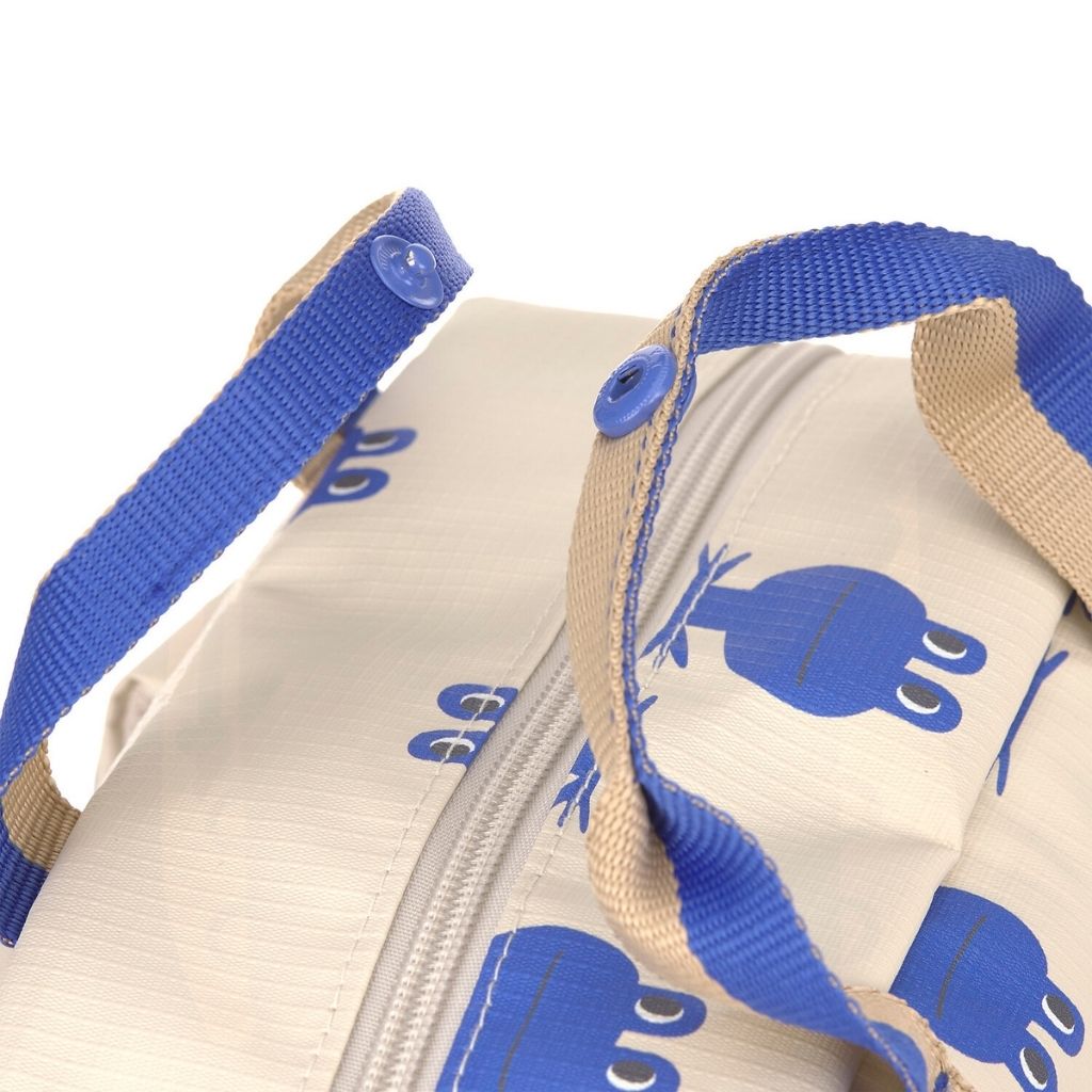 Lässig Rugzak Mini Square Happy Trails Frog Beige / Blue