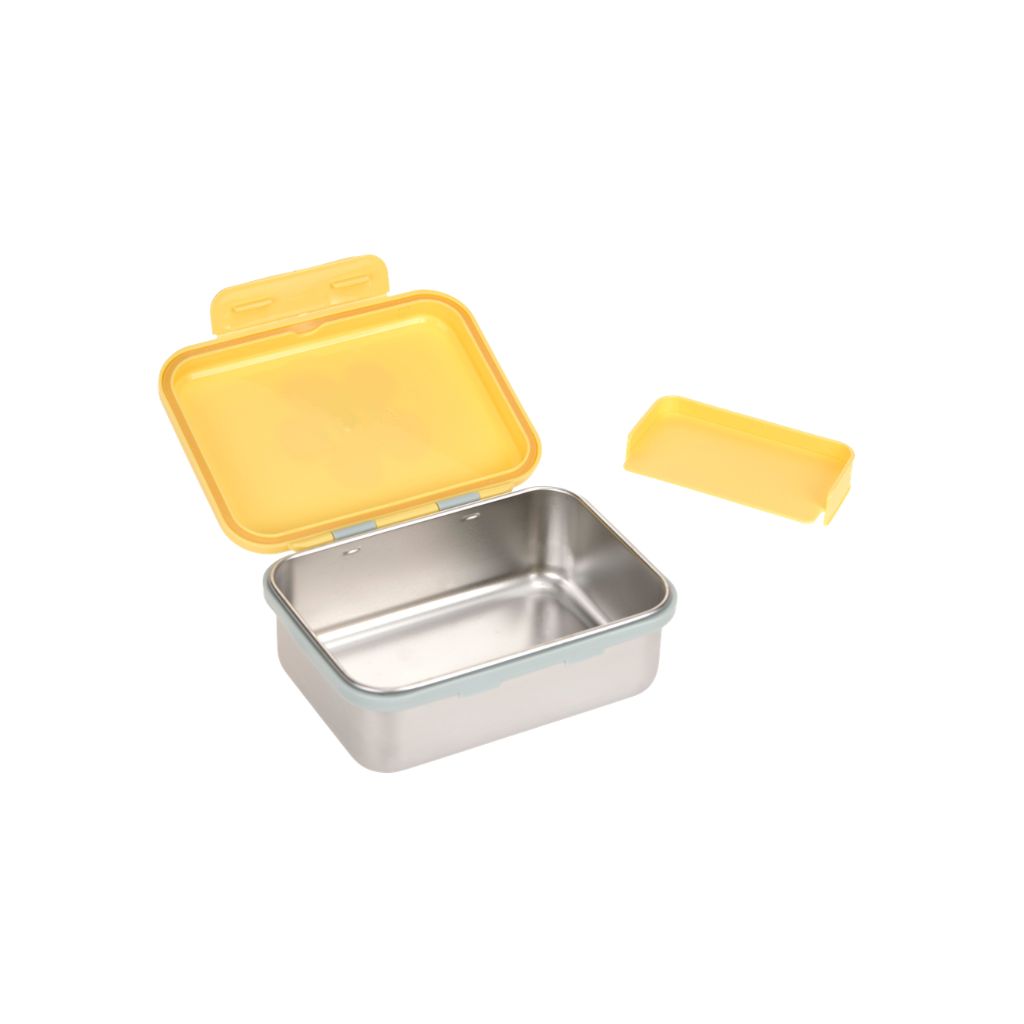 Lässig Boîte à tartines Stainless Steel Happy Trails Flower Yellow