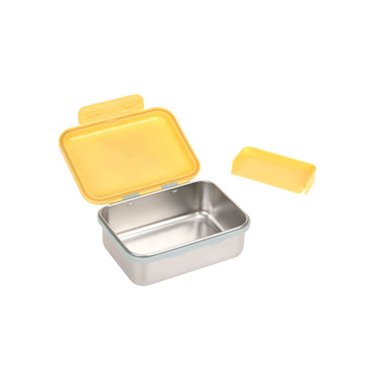 Lässig Boîte à tartines Stainless Steel Happy Trails Flower Yellow