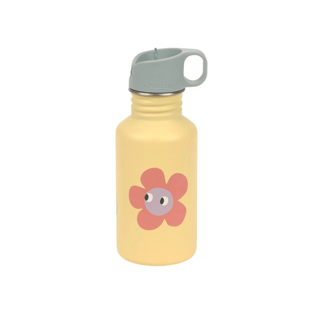 Lässig Drinkfles Stainless Steel Happy Trails Flower Yellow 500 ml
