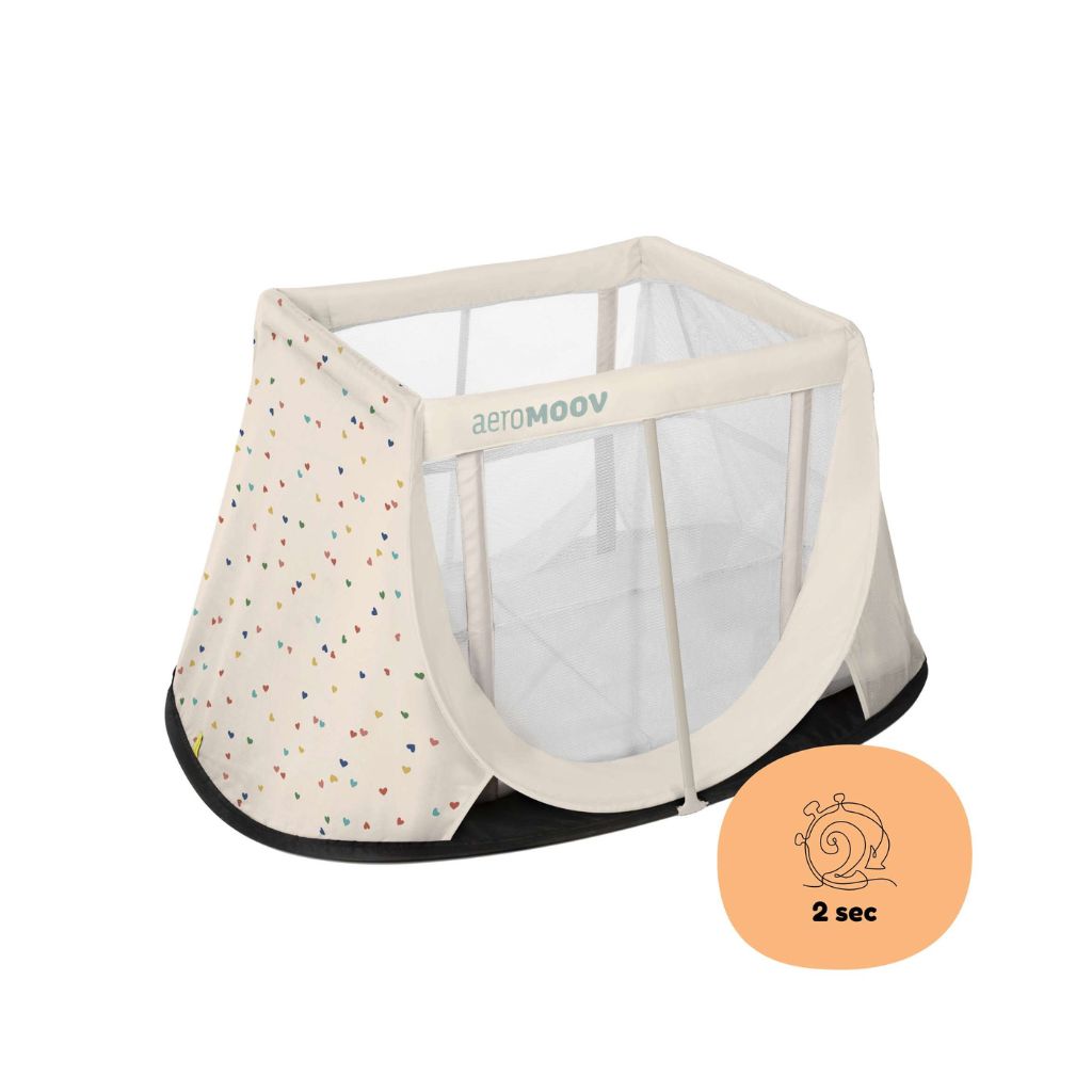AeroMoov Lit de voyage instantané Confetti Hearts multicolore