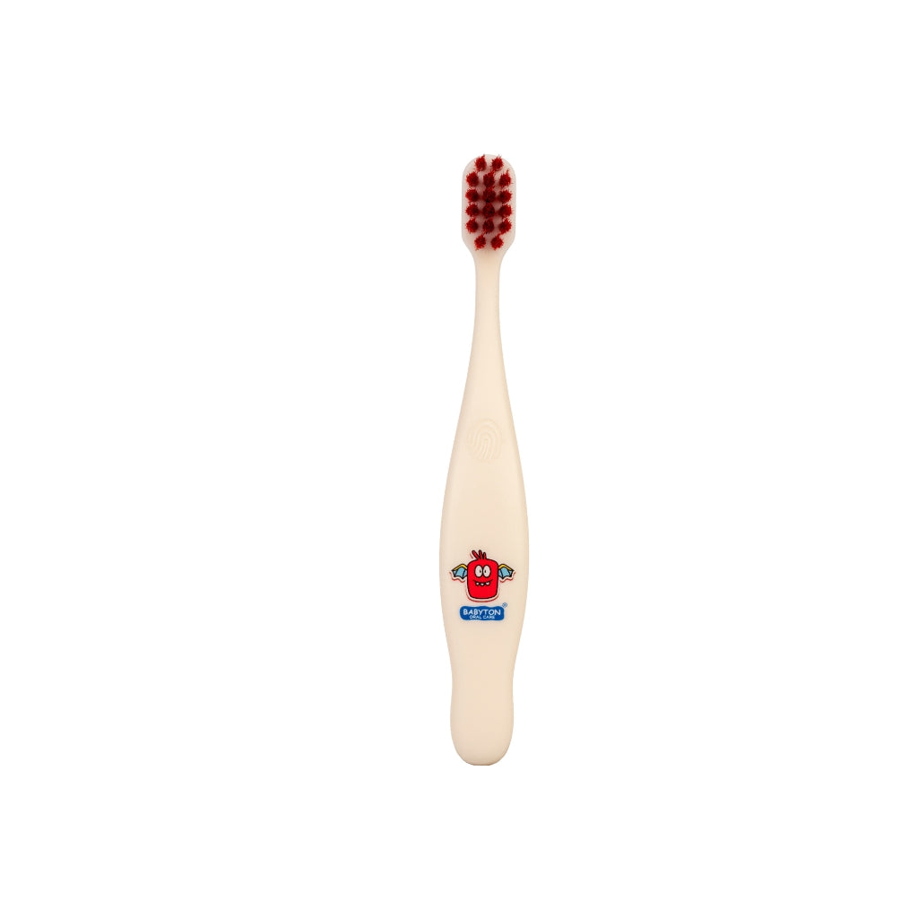 Babyton Bio Tandenborstel Rood Bubu