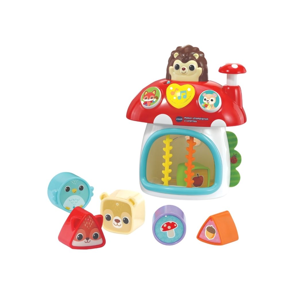 VTech Trieur de formes Maison champignon avec surprises FR