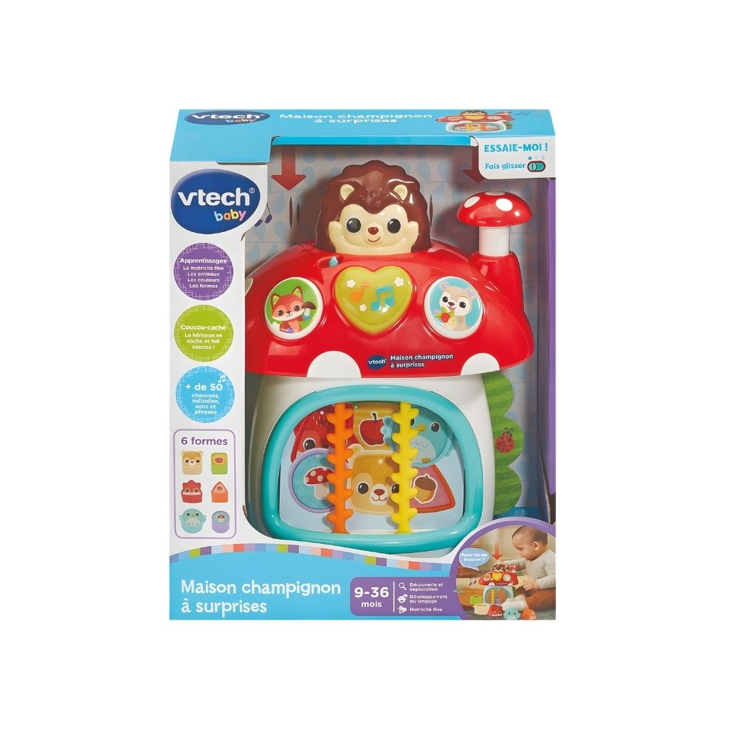 VTech Trieur de formes Maison champignon avec surprises FR