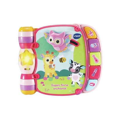 VTech  Super Livre Enchanté Des Bébés Loulous Rose FR