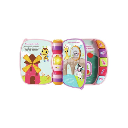 VTech  Super Livre Enchanté Des Bébés Loulous Rose FR