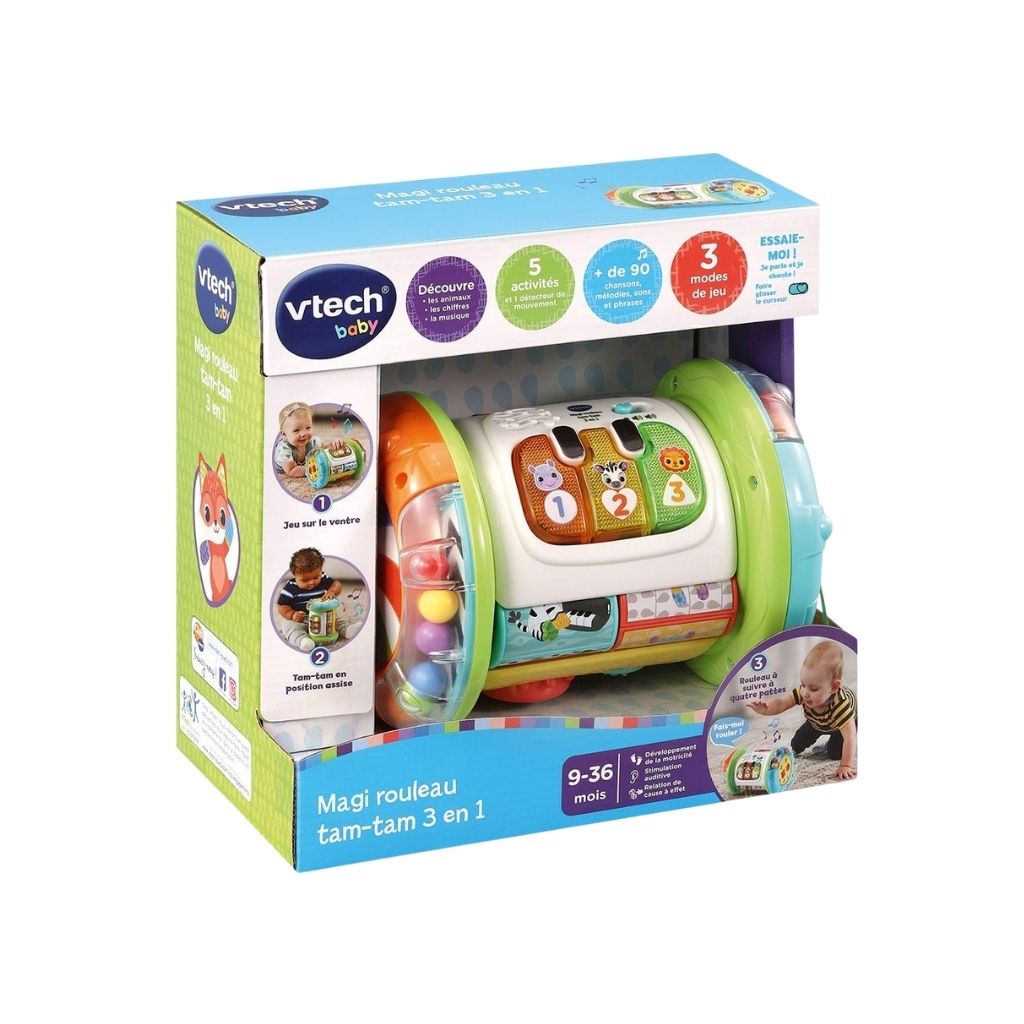 VTech Rouleau Magic Tam-Tam 3 en 1 FR