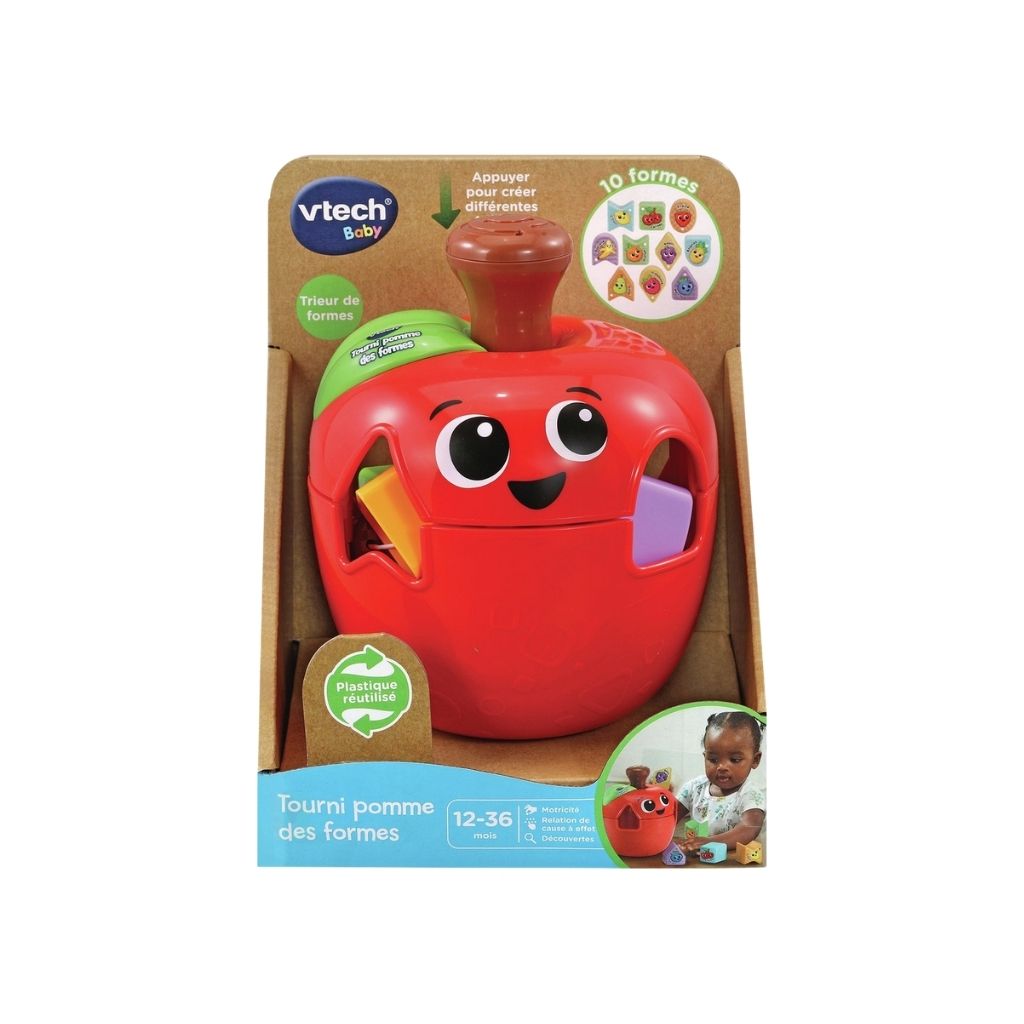 VTech Vrolijke Vormenappel Vormsorteerder Rood FR