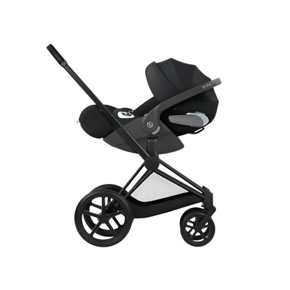 Cybex 2-in-1 Kinderwagen Priam Sepia Black + Draagmand Sepia Black (onderstel Matt Black)