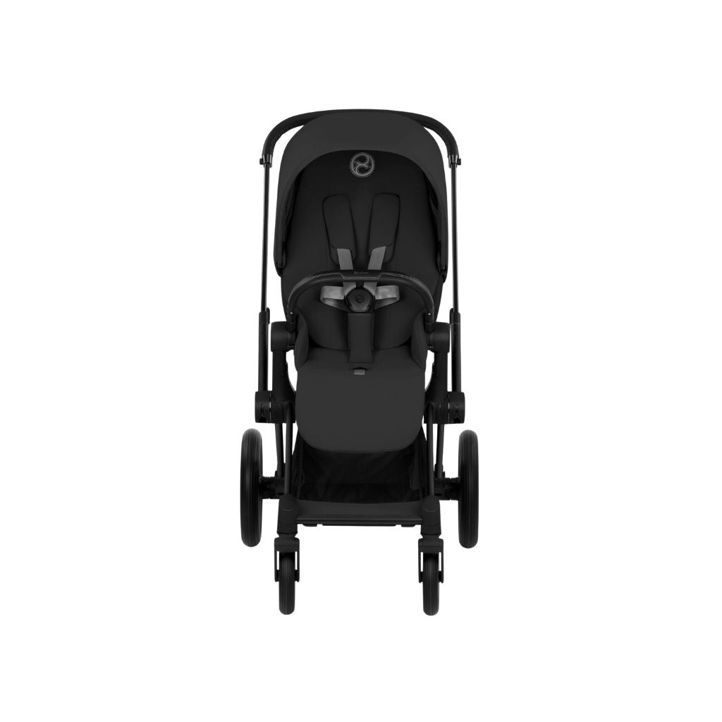 Cybex 2-in-1 Kinderwagen Priam Sepia Black + Draagmand Sepia Black (onderstel Matt Black)