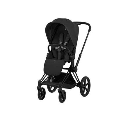 Cybex 2-in-1 Kinderwagen Priam Sepia Black + Draagmand Sepia Black (onderstel Matt Black)