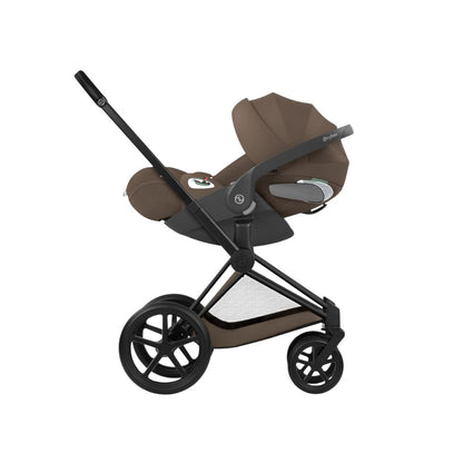 Cybex 2-in-1 Kinderwagen Priam Coconut Brown + Draagmand Coconut Brown (Onderstel Matt Black)