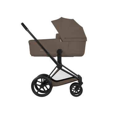 Cybex 2-in-1 Kinderwagen Priam Coconut Brown + Draagmand Coconut Brown (Onderstel Matt Black)