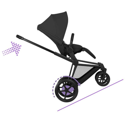 Cybex Kinderwagen e-PRIAM Sepia Black Frame Matt Black