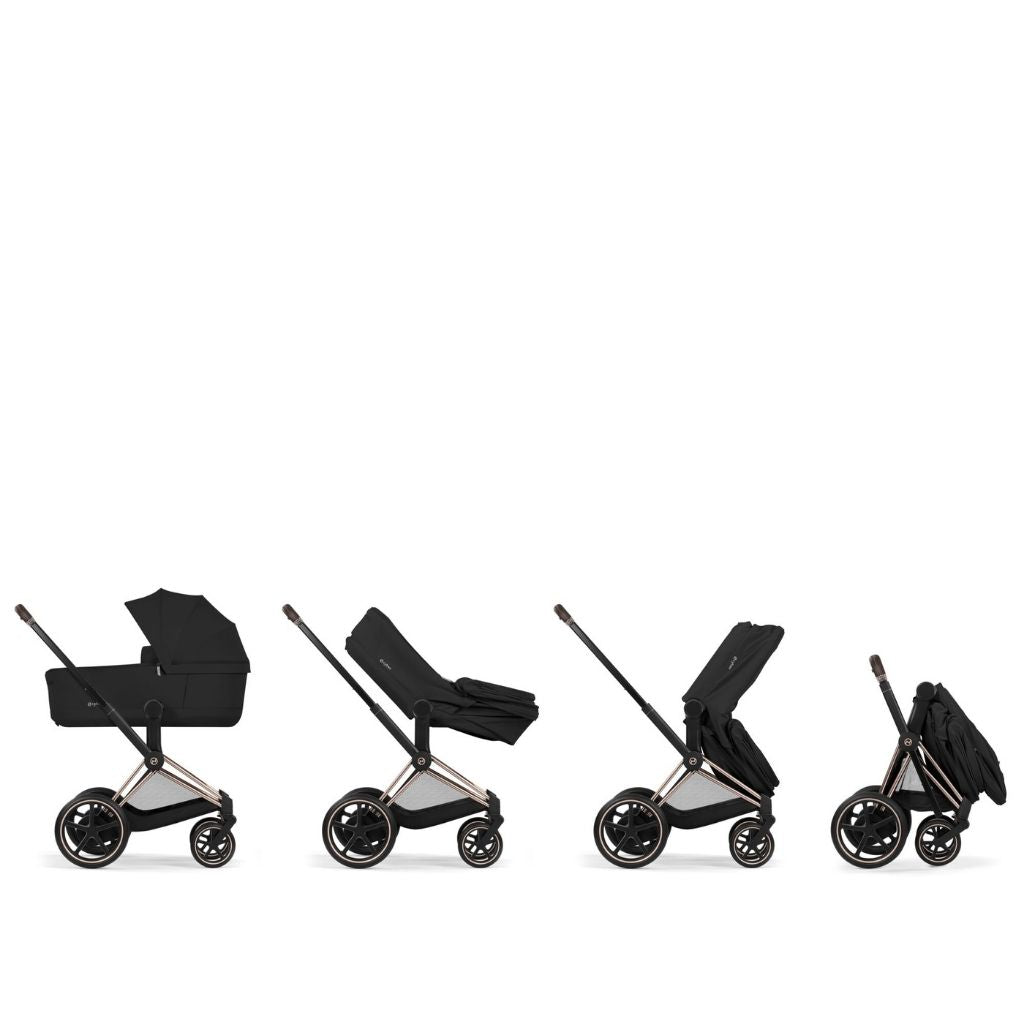 Cybex Kinderwagen e-PRIAM Sepia Black Frame Matt Black