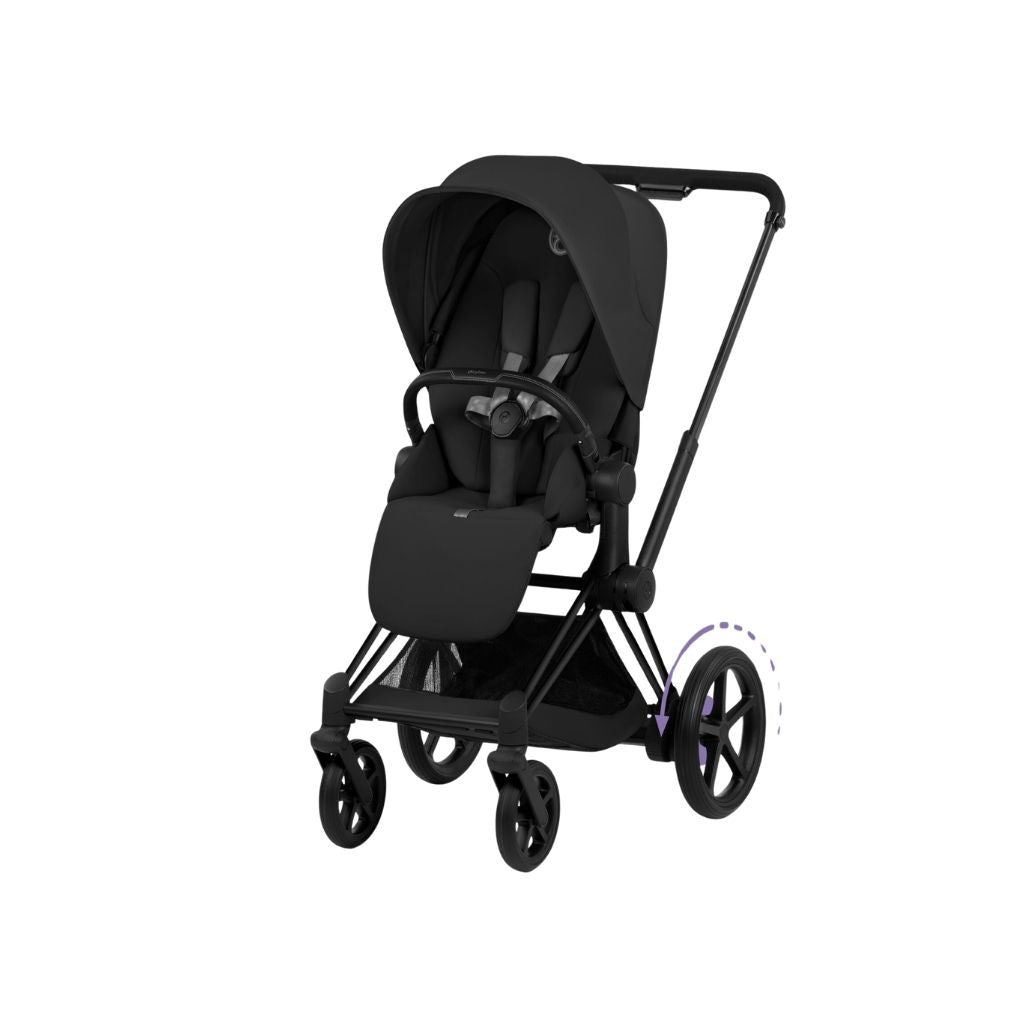 Cybex Kinderwagen e-PRIAM Sepia Black Frame Matt Black