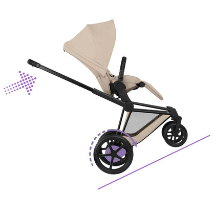 Cybex Kinderwagen e-PRIAM Cosy Beige & Matt Black Frame