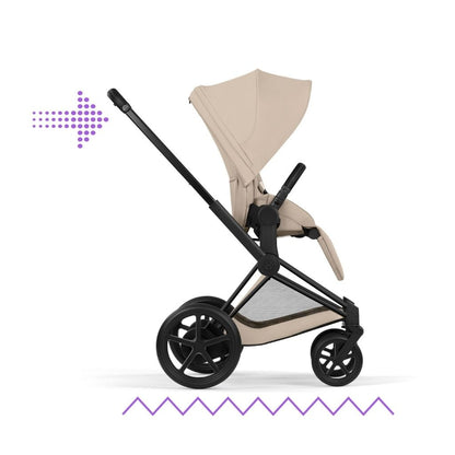 Cybex Kinderwagen e-PRIAM Cosy Beige & Matt Black Frame