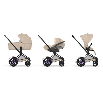 Cybex Kinderwagen e-PRIAM Cosy Beige & Matt Black Frame