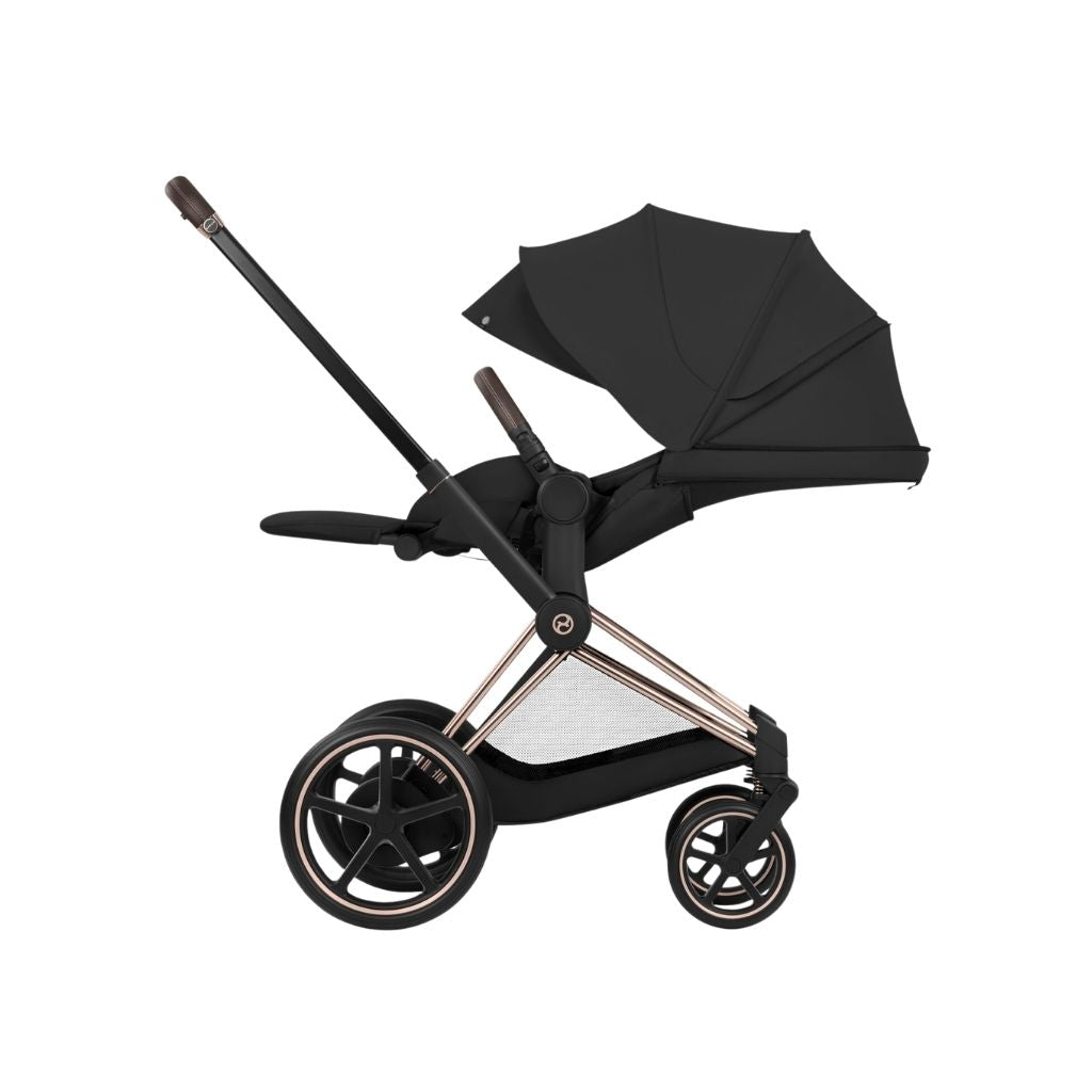 Cybex Kinderwagen e-PRIAM Sepia Black Frame Rose Gold
