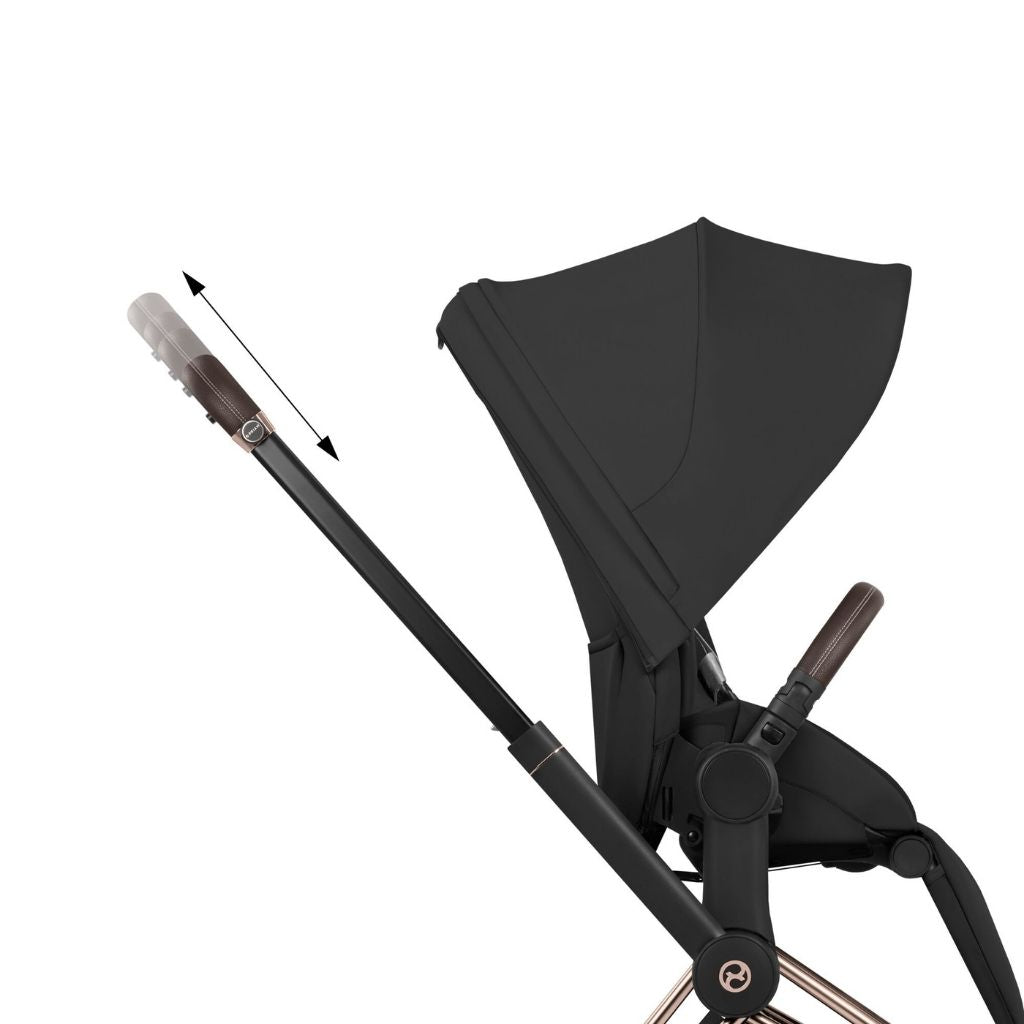 Cybex Kinderwagen e-PRIAM Sepia Black Frame Rose Gold