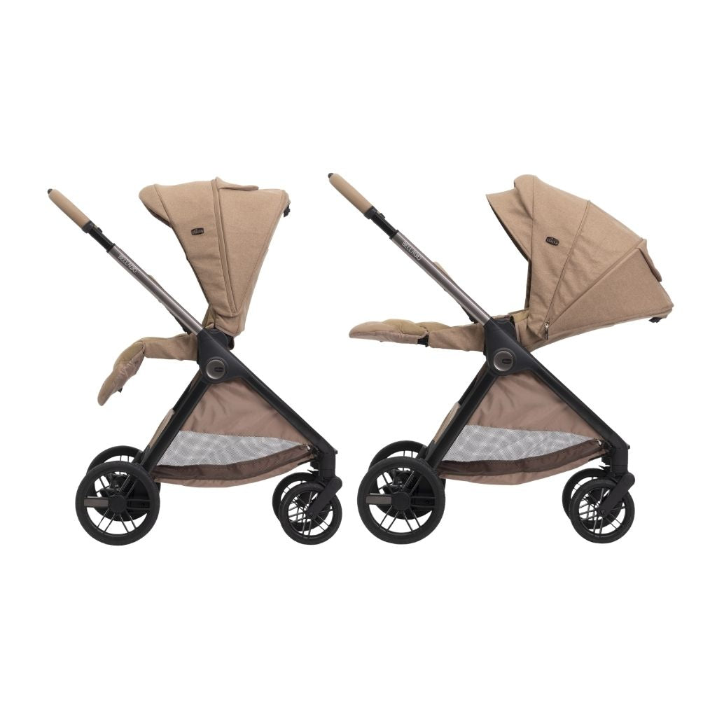 Chicco Poussette Bellagio 2 avec adaptateurs Caramel