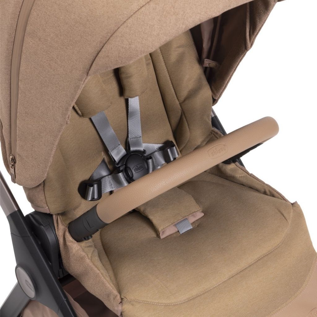 Chicco Poussette Bellagio 2 avec adaptateurs Caramel