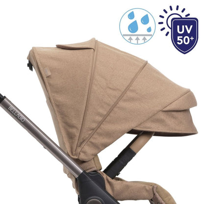 Chicco Poussette Bellagio 2 avec adaptateurs Caramel