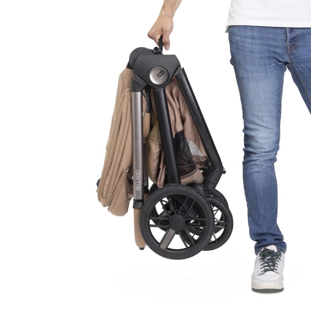 Chicco Poussette Bellagio 2 avec adaptateurs Caramel